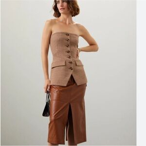 Favorite Daughter Phoebe Bustier | Houndstooth | size 6